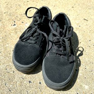 Vans all black size 2